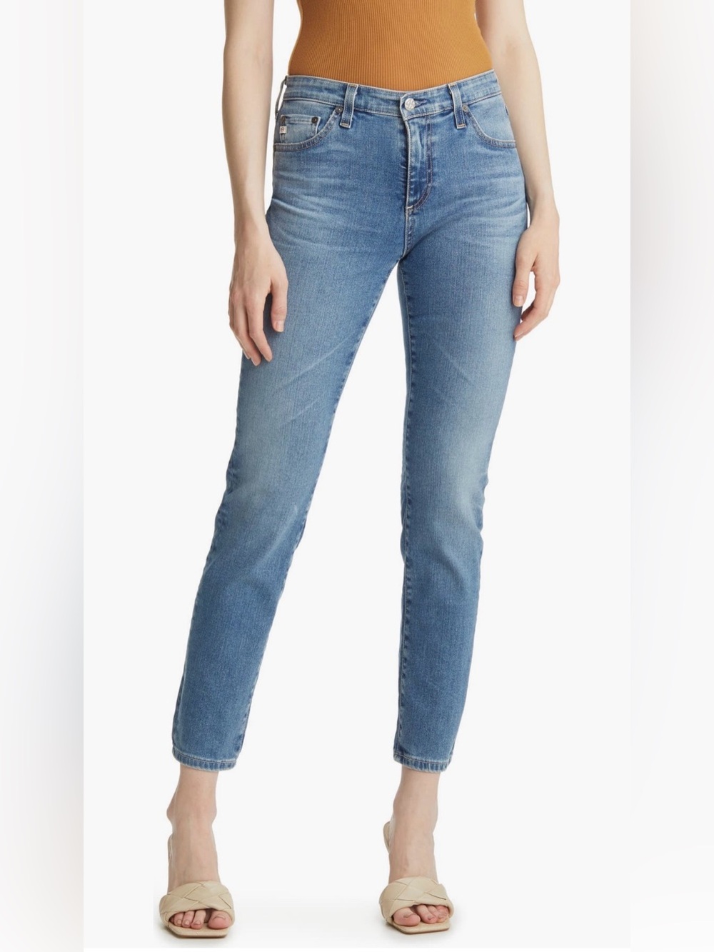 Ag Adriano Goldschmied Light Blue Denim Jeans